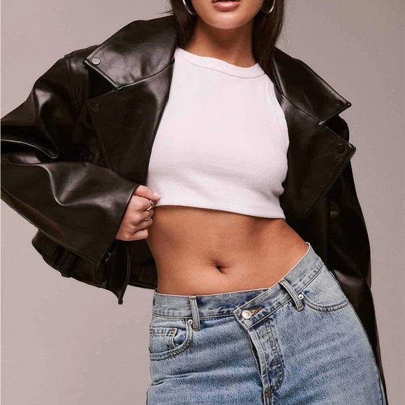 Lioness Staten Island Jacket Black | PU Leather | Womens M - Picture 4 of 10